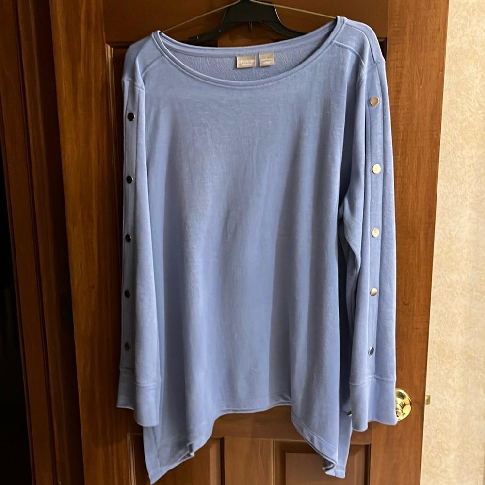 Chicos Blue Top/Sweater, Size 4 (20-22)